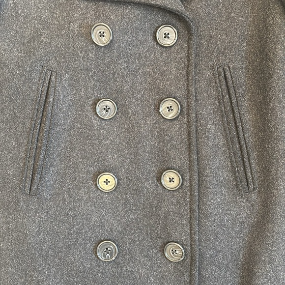 Women’s J. Crew Wool Peacoat in Dark Charcoal Grey, Size S - Picture 3 of 12